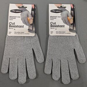 Microplane Cut Resistant Gloves for Kitchen Safety - Set of 2 - Size M/L NEW